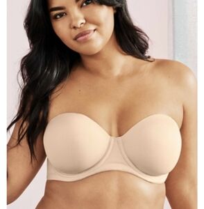 Wacoal Strapless Bra in Beige Size 38DDD.